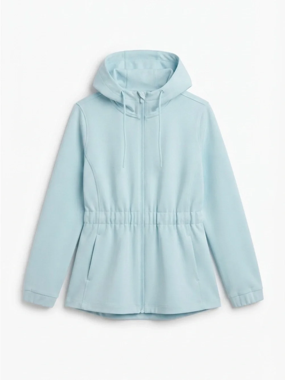 Tail Activewear Robyn Peplum Full-Zip Hooded Jacket Blue Glow XXL